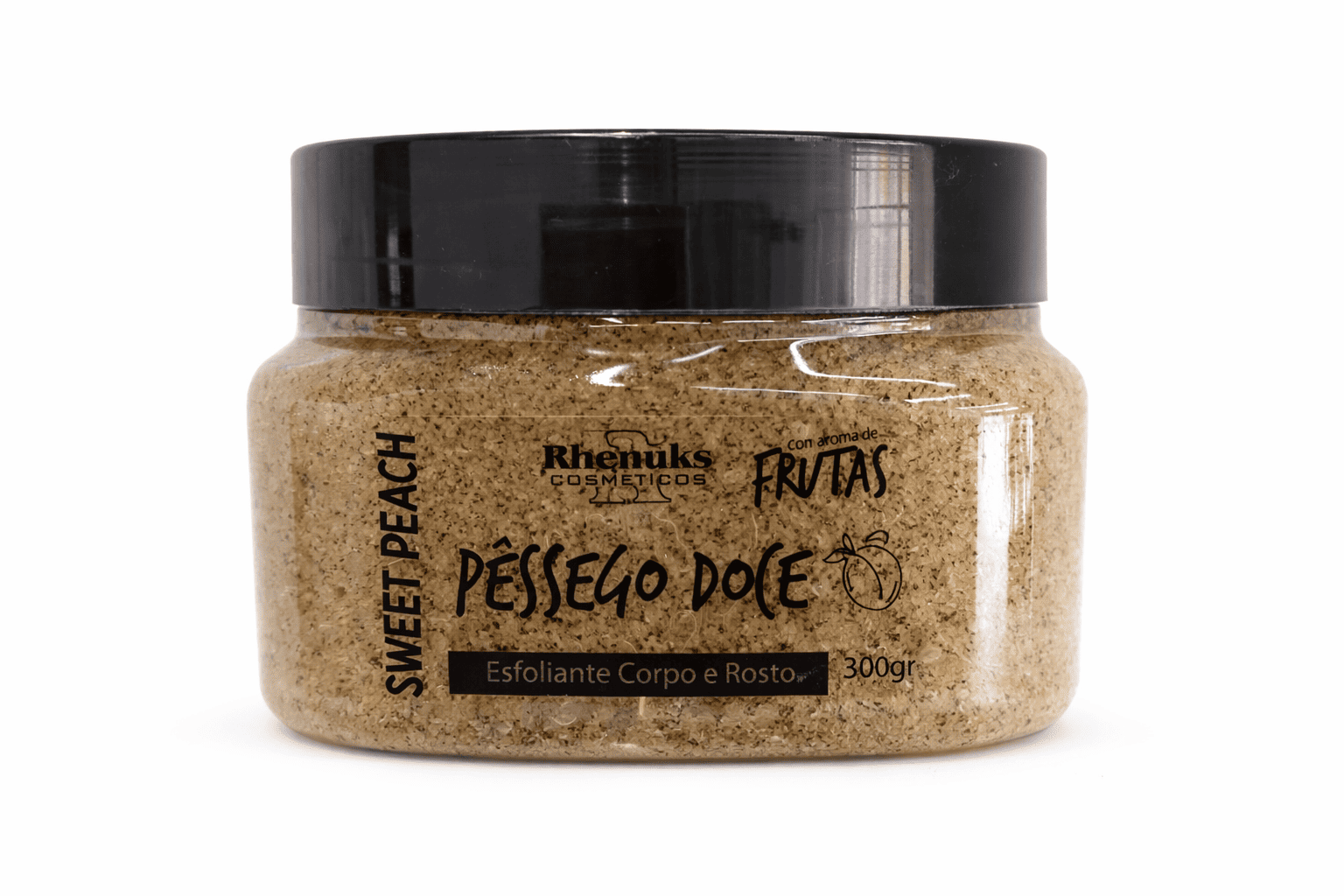 Esfoliante Corporal Pêssego Doce Rhenuks - 300g