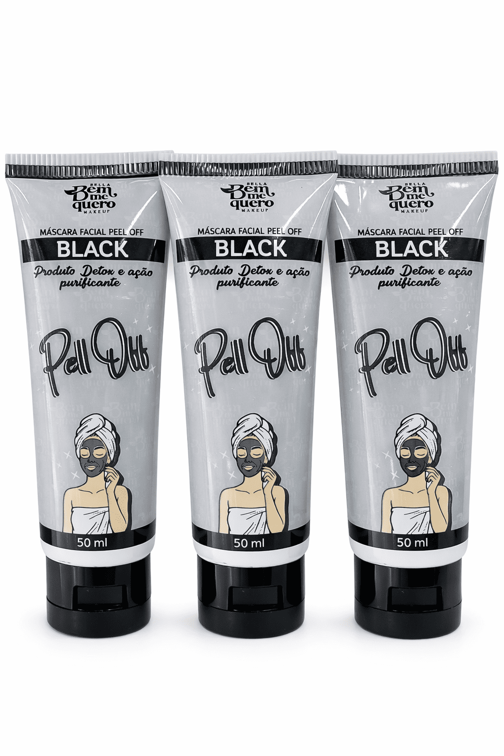 Máscara Facial Peel Off Black Bella Bem Me Quero 50ml