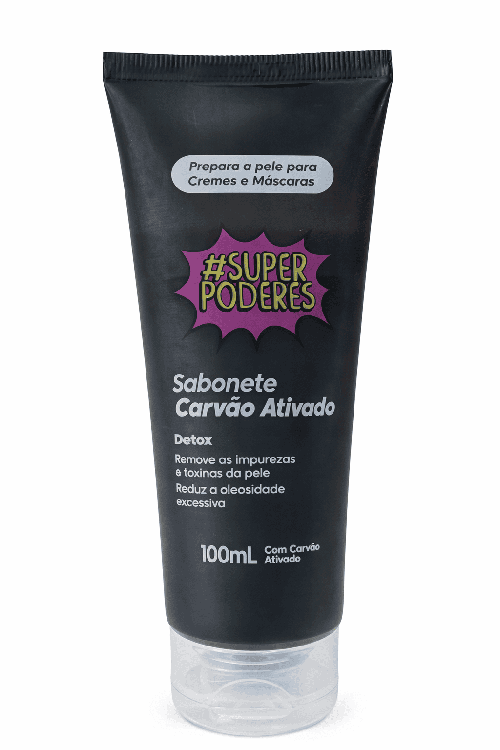 Sabonete Facial Carvão Ativado Super Poderes Detox - 100ml