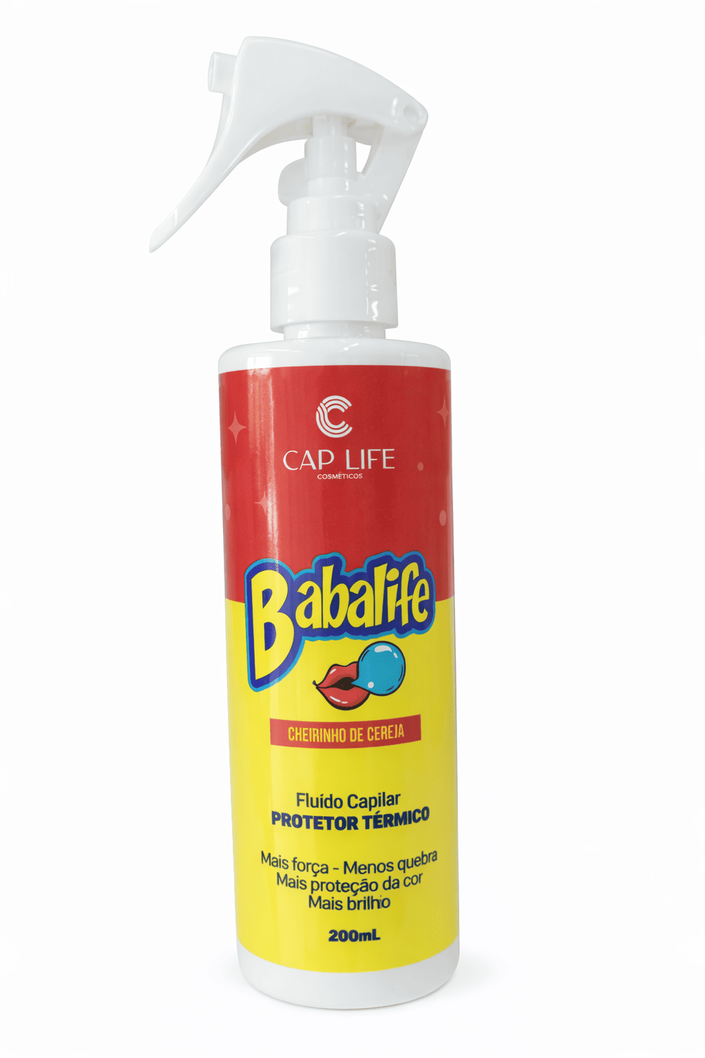 Protetor Térmico Cheirinho de Cereja Babalife Cap Life - 200ml