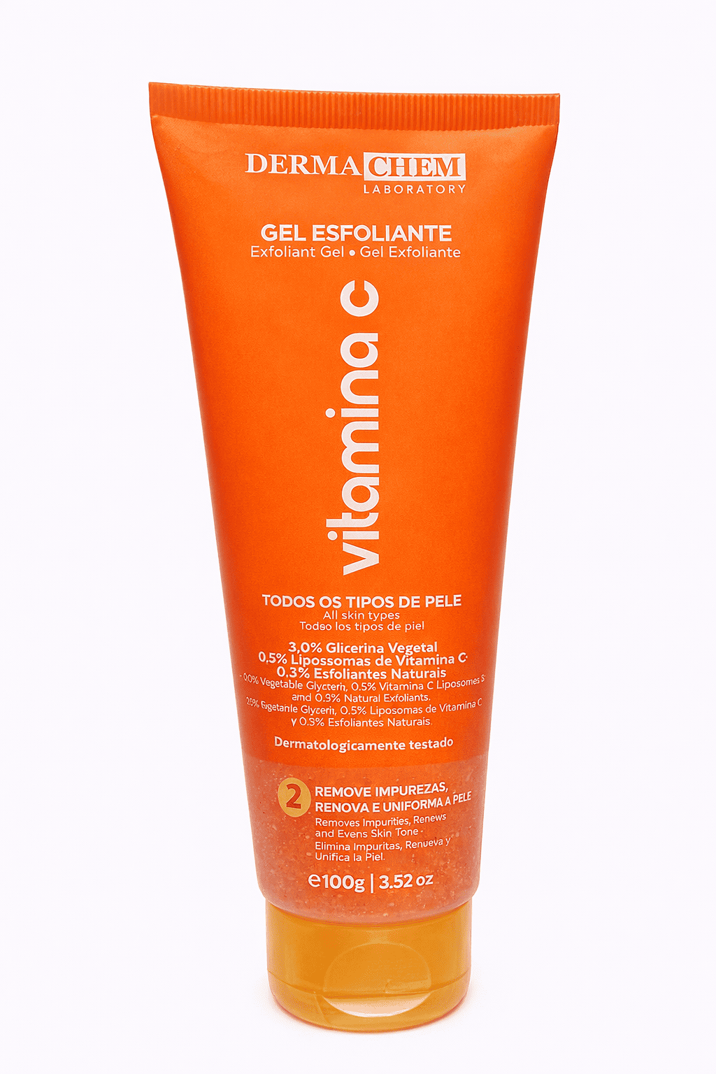 Gel Esfoliante Facial Vitamina C Derma Chem 100g