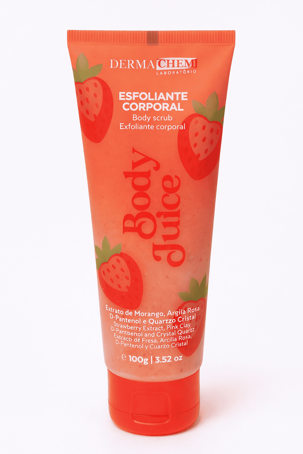 Esfoliante Corporal Body Juice Morango – Derma Chem 100g
