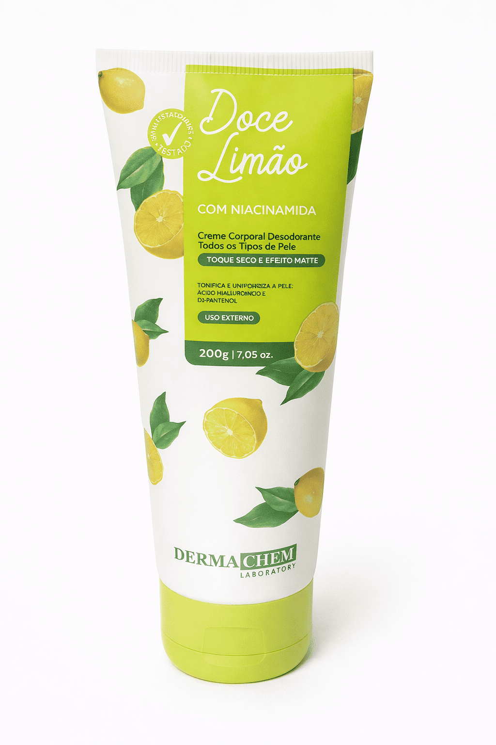 Creme Corporal Desodorante Doce Limão com Niacinamida – Derma Chem 200g