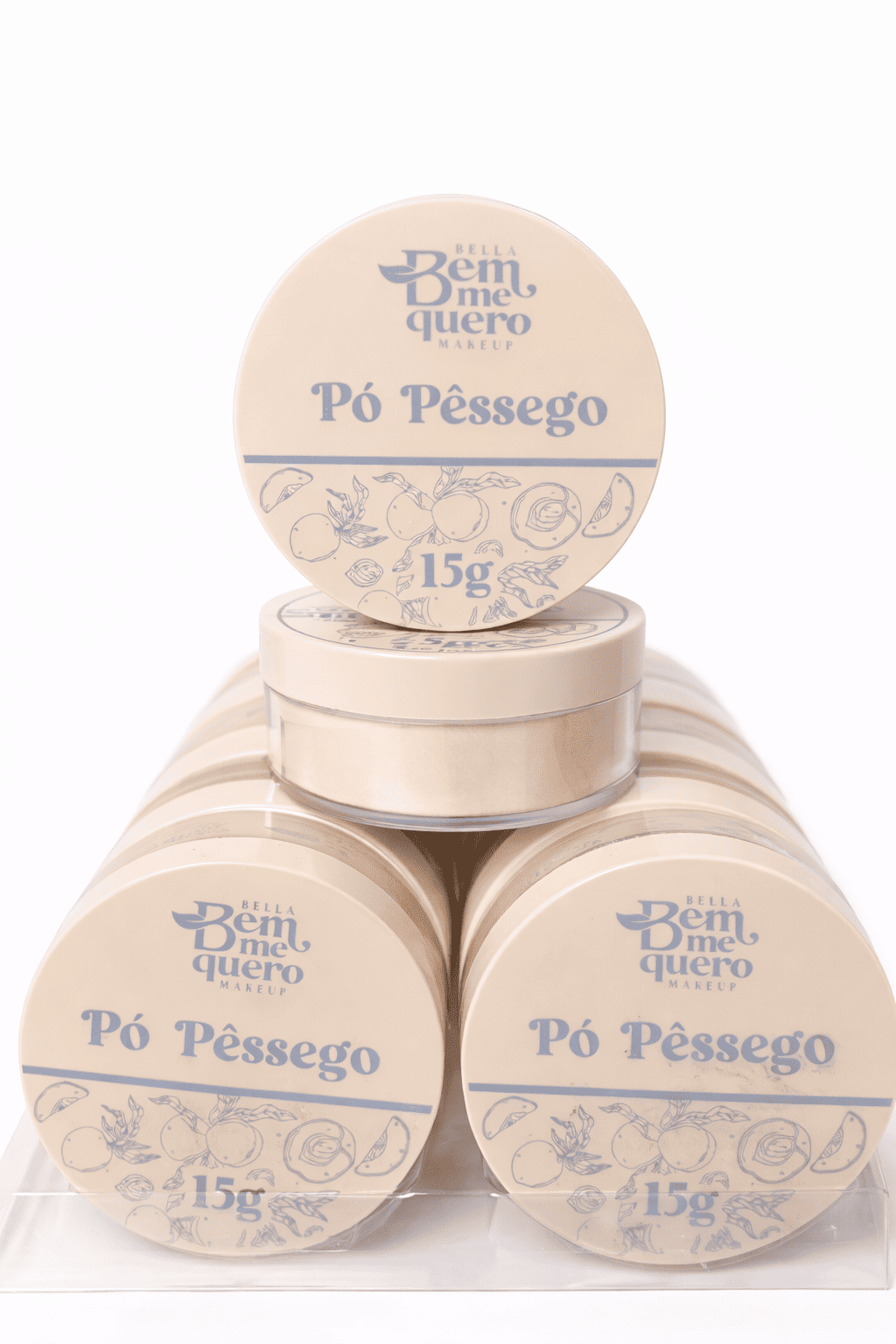 Comprar Pó Facial Pêssego – Bella Bem Me Quero Makeup 15g na Glow Makeup