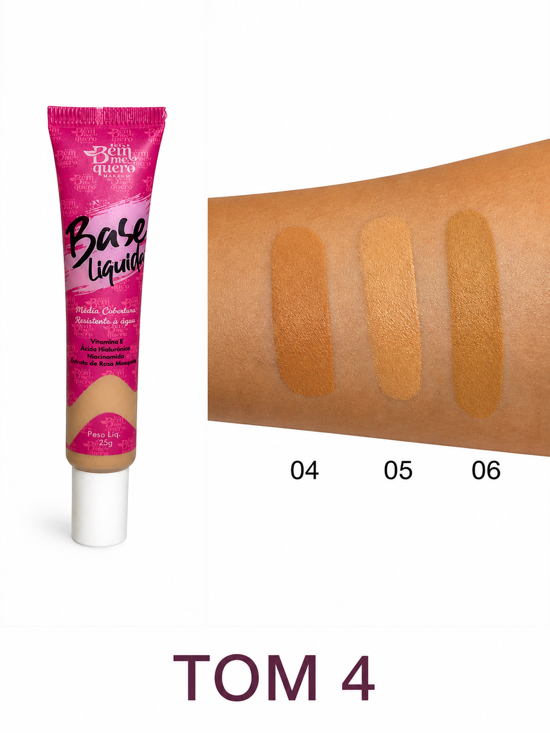 Comprar Base Líquida Matte Alta Cobertura – Tons Claros Bem Me Quero na Glow Makeup