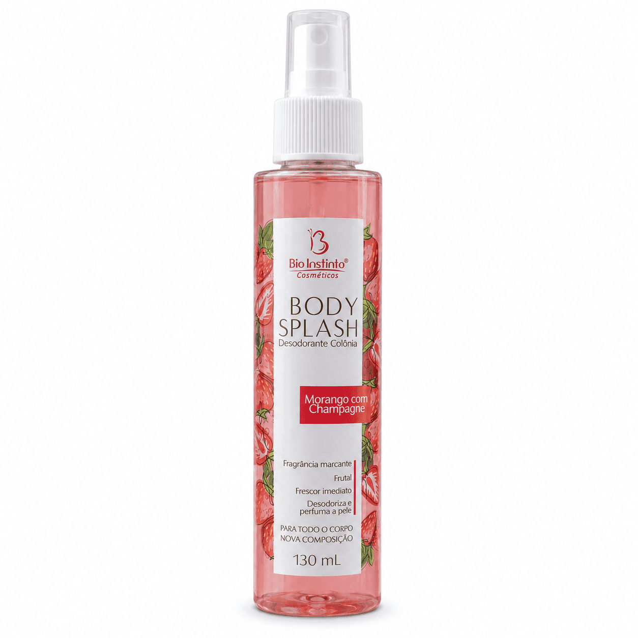 Comprar Body Splash Morango com Champagne Bio Instinto 130ml na Glow Makeup