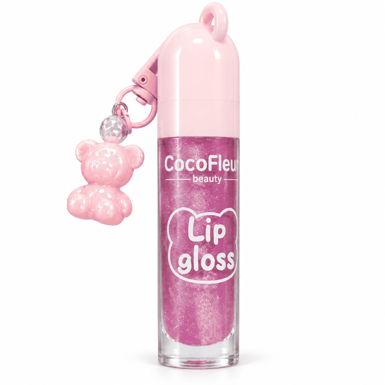 Comprar Lip Gloss com Glitter e Chaveiro de Ursinho na Glow Makeup