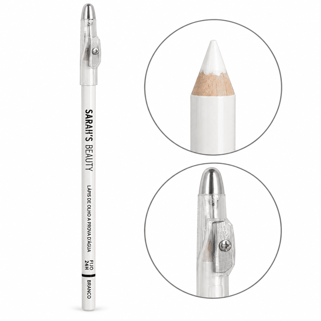Comprar Lápis de Olho Branco à Prova d’Água com Apontador Integrado na Glow Makeup