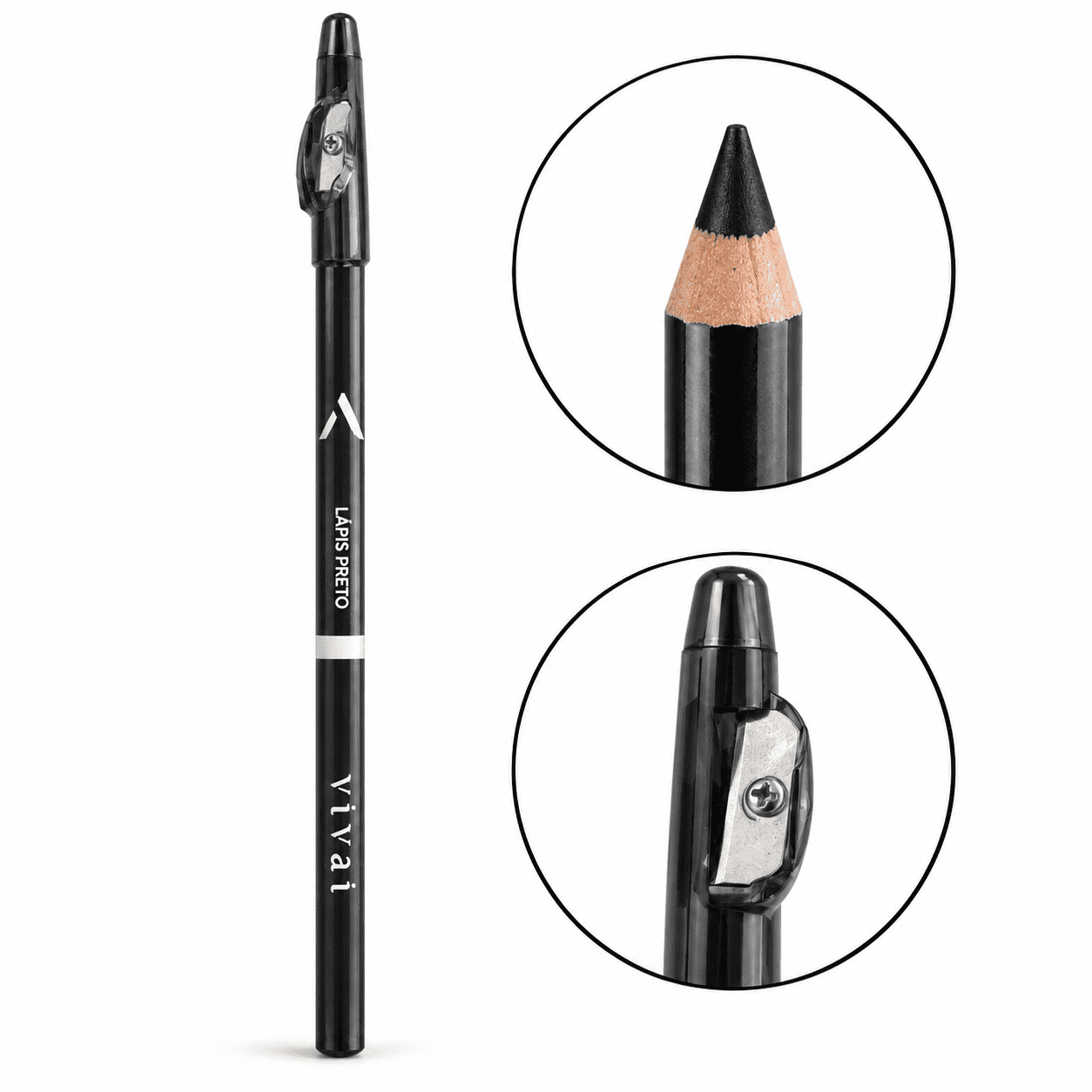 Comprar Lápis de Olho Preto ou Marrom com Apontador Integrado na Glow Makeup