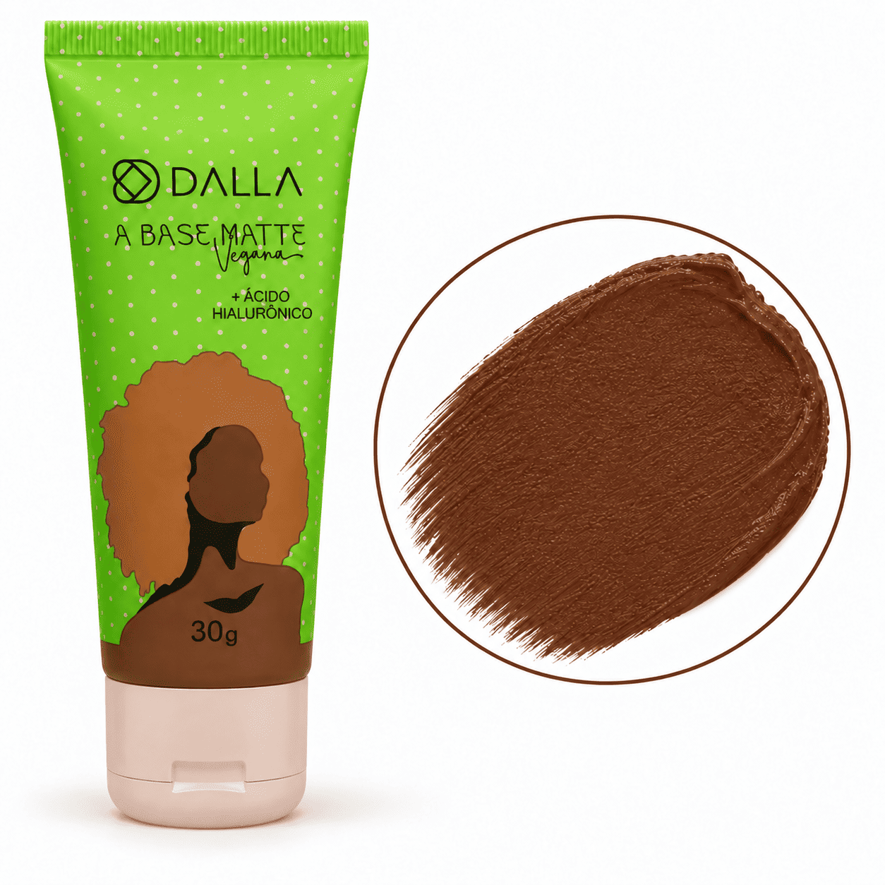 Comprar Base Matte Vegana com Ácido Hialurônico 30g – Tons Escuros 30g na Glow Makeup